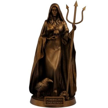 Imagem de Estátua Pombagira das Almas Imagem Umbanda Candomblé (Cor Cobre Antigo)