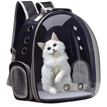 Imagem de Mochila Bolsa Pet Visão Panorâmica Astronauta Color Gato Ou Cachorro TINNY YOU (Preto P01)