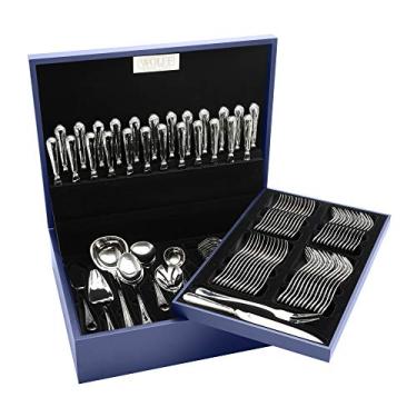 Imagem de FAQUEIRO 130PC PRATA C/ESTOJO MADEIRA ROYAL