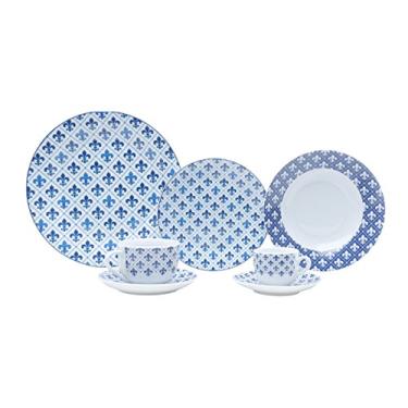 Imagem de Aparelho De Jantar 42pc De Porcelana Super White Pineapple Mail Box Lyor Amarelo E Branco Único