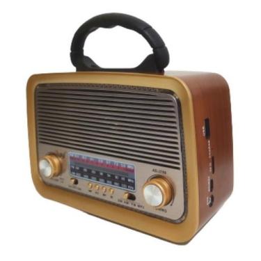 Imagem de Caixa De Som Retro Bluetooth Radio Fm Usb Vintage Lanterna - DTalle, 1