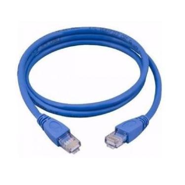 Imagem de Cabo De Rede Exbom Ethernet Lan Rj45 Cat5e, UTP, 10M, Azul