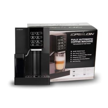 Imagem de Epsilon Máquina de café totalmente automática com moedor, combo de máquina de café e expresso, espumador de leite embutido, autolimpeza com um toque, máquina de café personalizada super automática