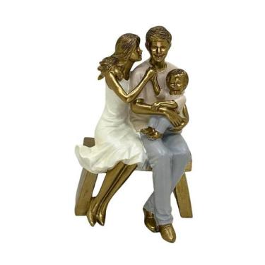 Imagem de Figura Decorativa Estatueta Família 19 X 11 X 11 Cm 257-853 - Mabruk
