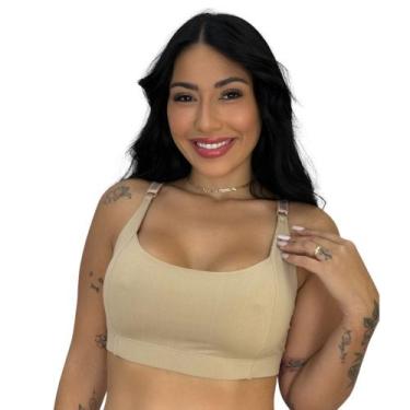 Imagem de Sutiã sem Bojo Microfibra com Alças Reforçada Sustentação - c5 CLÁUDIA