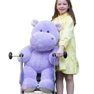 Imagem de Bicho de pelúcia BENINY Giant Humongous Hippo 36 Purple