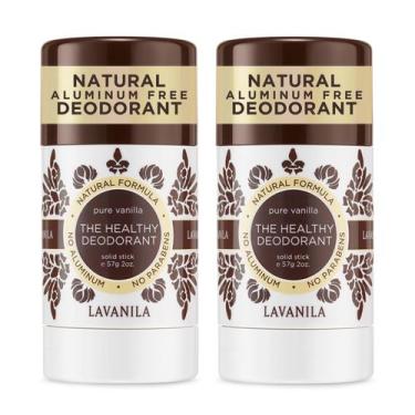 Imagem de Desodorante Lavanila Natural Sem Alumínio, 60 ml, 2 pacotes de baunilh
