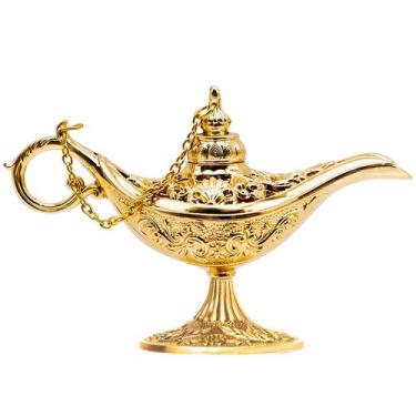 Imagem de Lâmpada Ornament Gold Aladdin Legend Aladding Magic Genie - inheming