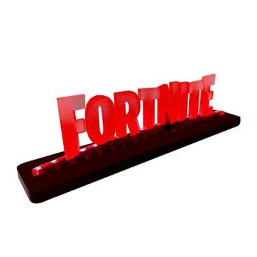 Imagem de Luminária Gamer Fortnite - Vermelha - MK Displays