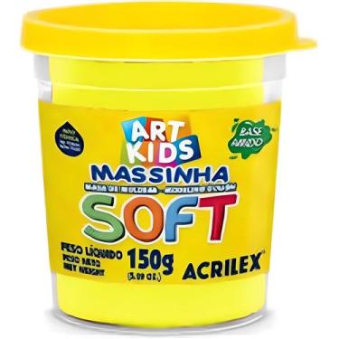 Imagem de Massa de modelar Acrilex 150g amarelo limão 102