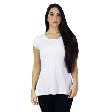 Imagem de Blusa Feminina Sobre Legging Longa Tapa Bumbum Academia - B2T, Branco,