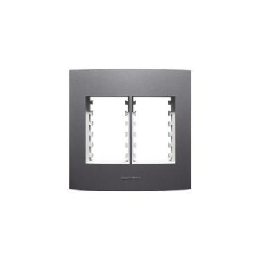 Imagem de Placa 4x4 6 Módulos Inova Pro Class 85482 Alumbra Grafite