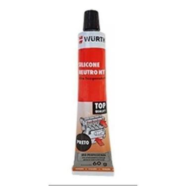 Imagem de Silicone Neutro Alta Temperatura Wurth Wmax 60g Preto