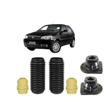 Imagem de Kit Batente Suspensão Dianteira Fiat Palio 2000 2001 2002 03 - Qualyki