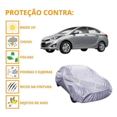 Imagem de Capa Cobrir Carro Hyundai Hb20 Sedan Proteção Impermeável - Mosaner St
