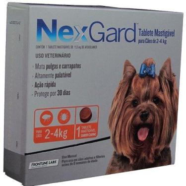 Imagem de Antipulgas Nexgard Para Cães De 2 À 4Kg - Merial