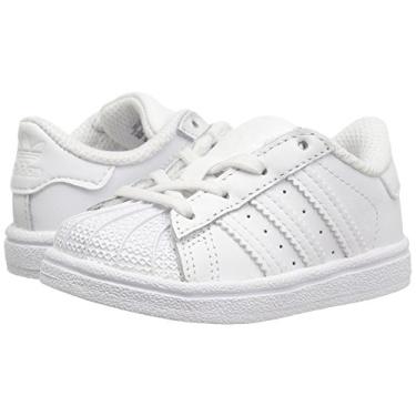 Imagem de T nis infantil Adidas Originals Superstar, White/White/Core White, 9 Big Kid