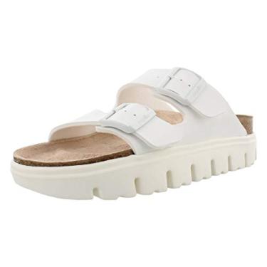 Imagem de Sandália feminina Birkenstock Arizona grossa, White Birkoflor, 9-9.5 Narrow