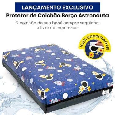 Imagem de Capa Para Colchão Estampado Berço Mini Cama Antixixi Silencioso - EBEN