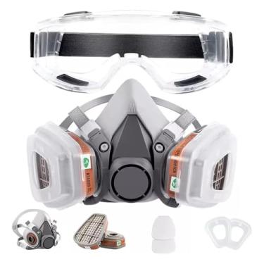Imagem de Máscaras De Gás Para Respiradores Viseira Capacete Óculos