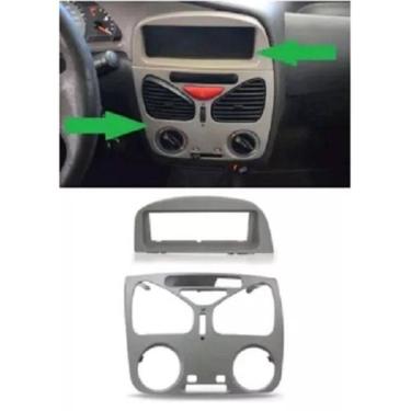 Imagem de Moldura Painel S/Ar Rádio S/Furo Relógio Palio Siena 2003/.