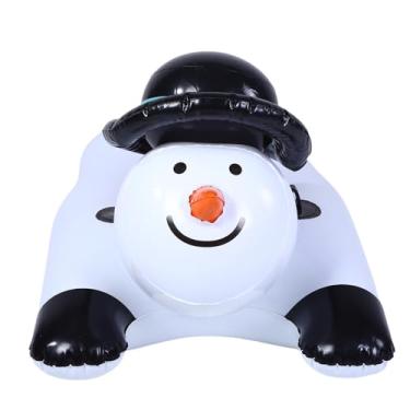 Imagem de Luqeeg Inflável No Boneco de Neve, Inverno Espessado Em Pvc Inflável trenó de Neve Com Alças de Segurança Robustas, Comprovante de Desgaste e Tubo Inferior para Diversão Ao Ar Livre