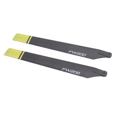 Imagem de Domary Hélice de Helicóptero RC, Lâmina Plástica de Alta Tenacidade Com Voo Estável, Acessório de Substituição para Asa de Mosca FW200 (Amarelo)