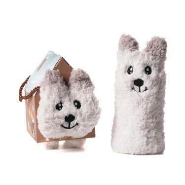 Imagem de HHUQ Meias femininas quentes e fofas de animal, meias de dormir ultra-luxuosas para mulheres com embrulho de presente, Urso saltitante, One Size Wide