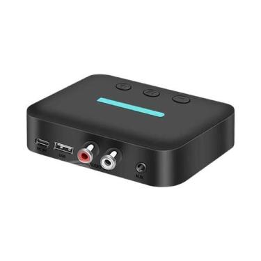 Imagem de Adaptador Receptor De Áudio Bluetooth 5.3 USB 3.5mm AUX RCA Player De 