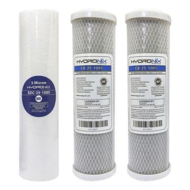 Imagem de Kit Refil Hydronix 10 - ( 1x PP + 2x Carvão )
