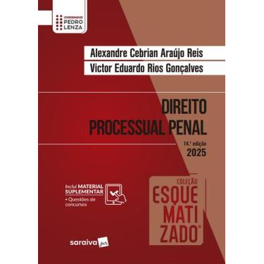 Imagem de Livro - Coleção Esquematizado - Direito Processual Penal - 14ª Edição 