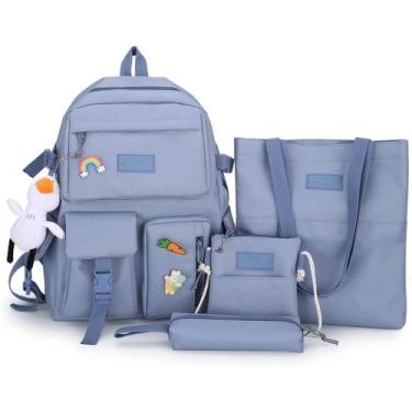 Imagem de Conjunto de mochilas para meninas e adolescentes, mochila para laptop,