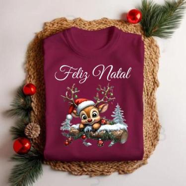 Imagem de Camiseta Unissex Natal Hena Na Neve Personalizada Fim de Ano Festas - 