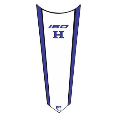 Imagem de Adesivo Faixa Gravata Tanque Moto Cg 125/150/160 Titan Fan Start Branc