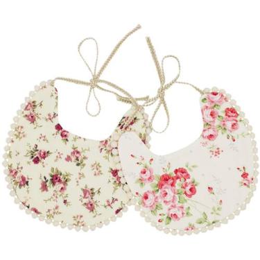 Imagem de Babador de bebê GZMM reversível de algodão impermeável, pacote com 2 u