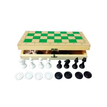 Imagem de Brinquedos Educativos - Jogo de Xadrez e Damas