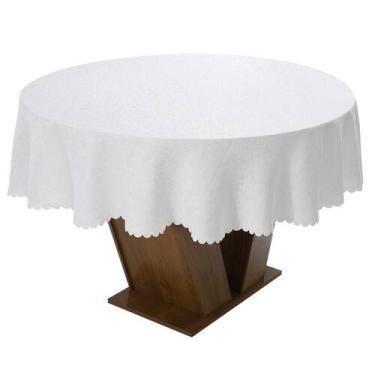 Imagem de Toalha De Mesa Ibis Outono Redondo Branca 135Cm Rafimex