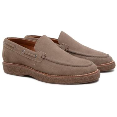 Imagem de Turunelli Calçados Sider Masculino, Sapato Casual em Couro Camurça, Forro em Couro, Palmilha GEL, Solado Borracha, Confortável e Sofisticado, Numeração 37-44 (Taupe, BR, Adulto, Numérico, 40)