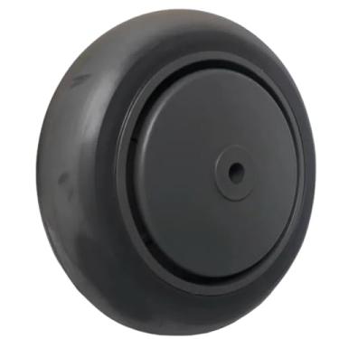 Imagem de Roda 4 Polegadas Termoplástica e Rolamento de Esfera – Leve, Silencioso e Resistente para Carrinhos de Supermercado