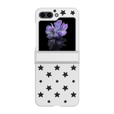 Imagem de Capa de dissipação de calor com estrela oca para Samsung Galaxy Z Flip 5 4 3 ZFlip5 Z Flip4 Flip3 Hard PC 3 em 1 capa, branca, para ZFlip4