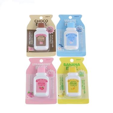 Imagem de 4 peças fita corretiva estilo garrafa de leite material escolar de escritório (cor aleatória)