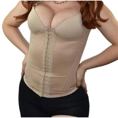 Imagem de Cinta Alta Compressão Modeladora De Cintura Efeito Busto Decotado - Fa