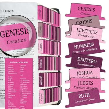 Imagem de Saintilway Productions - Bible Tabs Premium Resistentes a Rasgos - Fácil de aplicar, Laminado para Durabilidade - Antigo e Novo Testamento - Perfeito para todas as Bíblias - para Mulheres e Homens