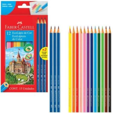Imagem de Lápis de cor 12 cores 120112+3gr Faber Castell