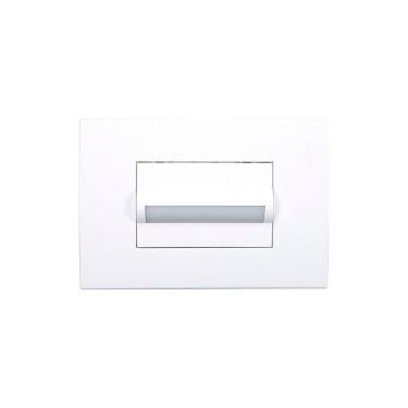 Imagem de Balizador Horizontal Margirius Sleek Com Placa 4x2 Branco 3000k - Luz Amarela Bivolt