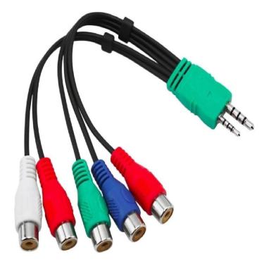 Imagem de Cabo Adaptador Av Componente Tv Samsung Led Lcd P1 P2 5 Rca