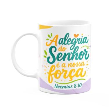 Imagem de JPS INFO, Caneca Religiosa Versículos Bíblicos - Neemias 8:10