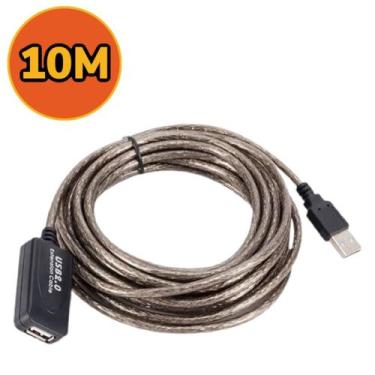 Imagem de Cabo 10m Extensor Usb 2.0 Ativo Amplificado 10 Metros - WLW