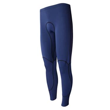 Imagem de Vaveren Calças de Neoprene Masculinas 1,5mm para Surf e Pesca, Azul, M.