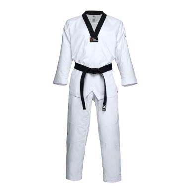 Imagem de adidas Taekwondo Eco Fighter Uniforme WT aprovado 100% poliéster ultraleve - Preto gola V - 220 (8)